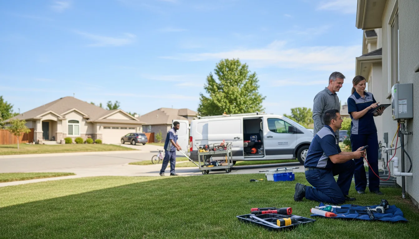 Tankless water heater service in De Soto, KS